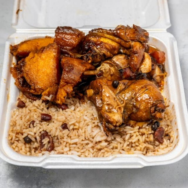 Brown Stew Chicken.