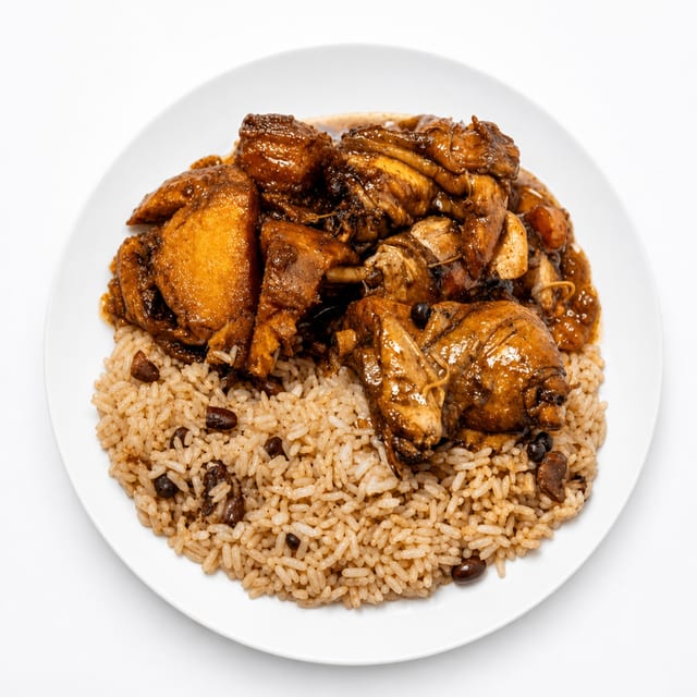 Brown Stew Chicken.