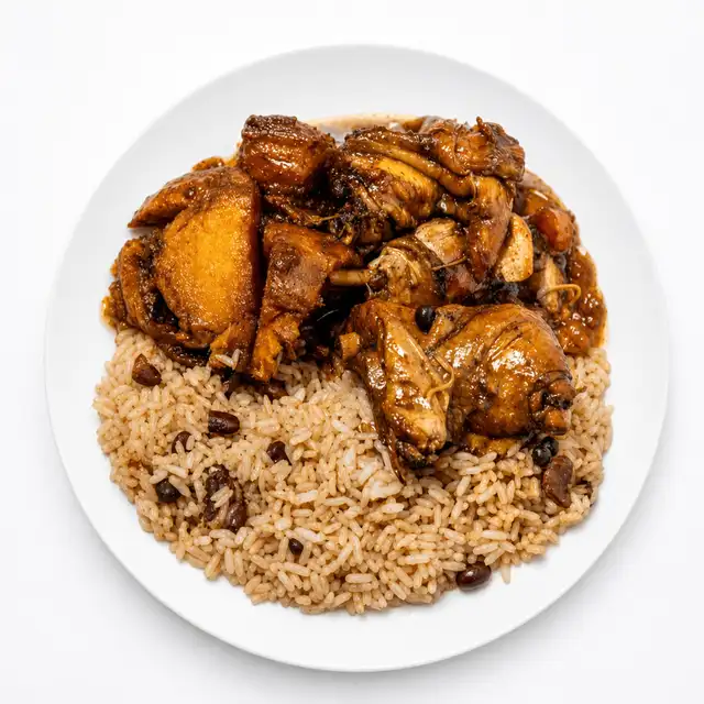 Brown Stew Chicken.