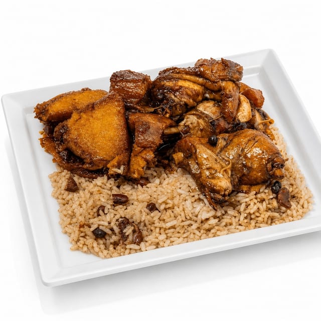 Brown Stew Chicken.