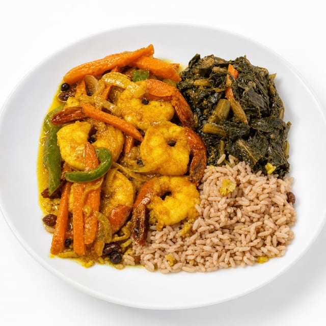 Curry Shrimp.