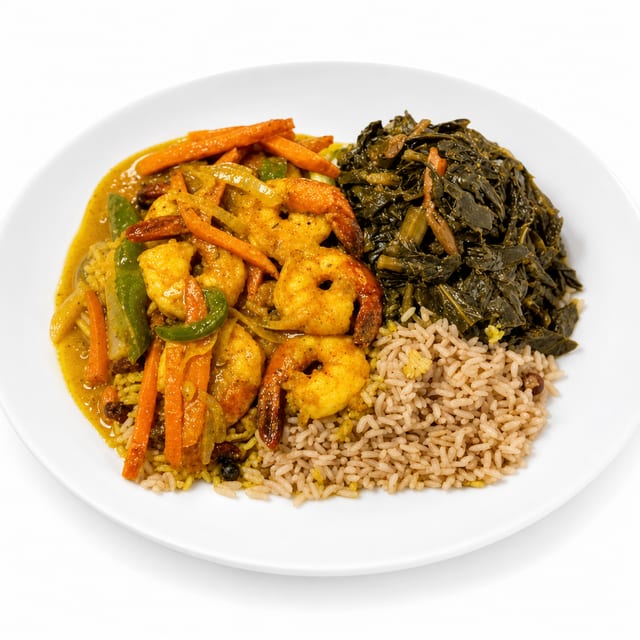 Curry Shrimp.