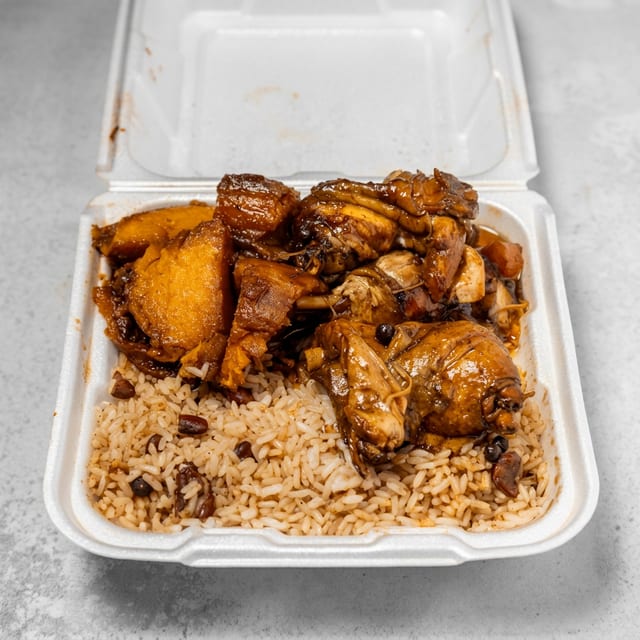 Brown Stew Chicken.
