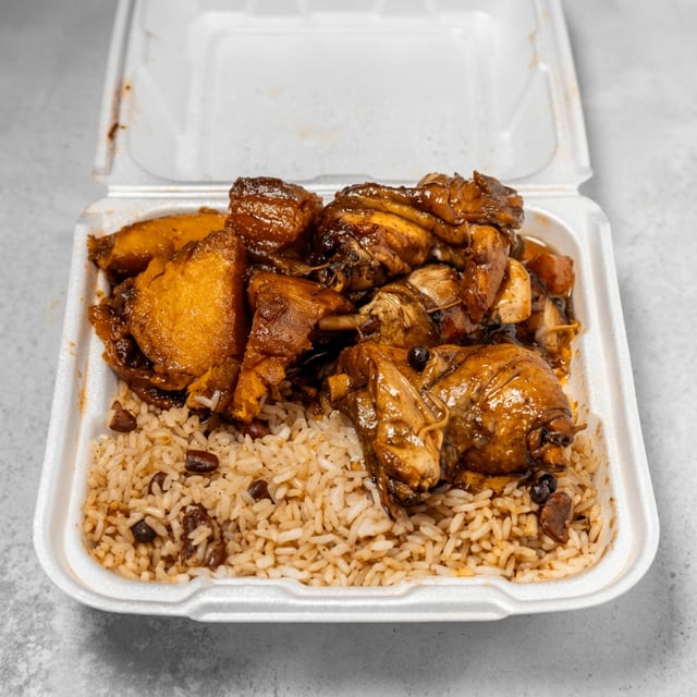 Brown Stew Chicken.