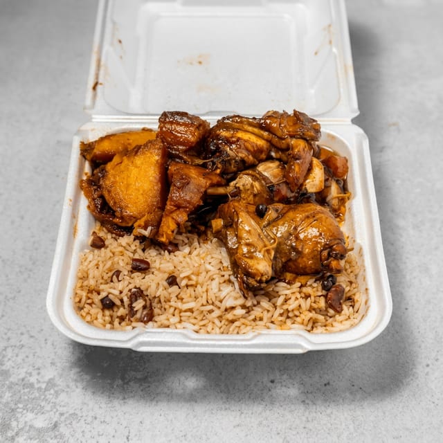 Brown Stew Chicken.